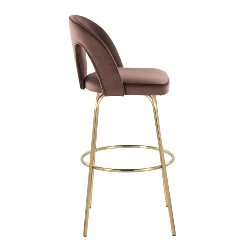 Ava Upholstered 30" Fixed-Height Barstool - Set of 2