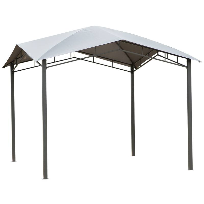 Outsunny 10x10-foot Steel Soft Top Canopy Gazebo