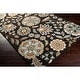 preview thumbnail 33 of 75, Lily Hand-tufted Transitional Floral Pattern Wool Area Rug 3' x 12' - Black - Runner