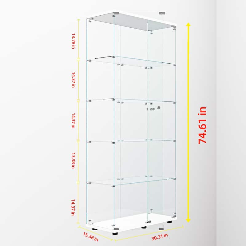 Tempered Glass Display Cabinet,Liquorcabinet,Storagecabinet,Filecabinet,With Paipai Lights,With Locks