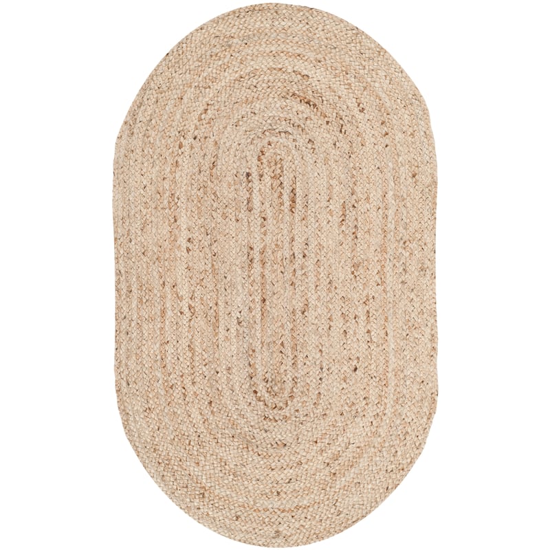 SAFAVIEH Handmade Cape Cod Pepa Coastal Jute Rug - 3' Round - Natural