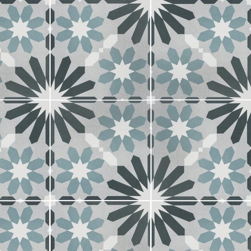 The Tile Life Venice 10x10 Matte Porcelain Encaustic Floor & Wall Tile
