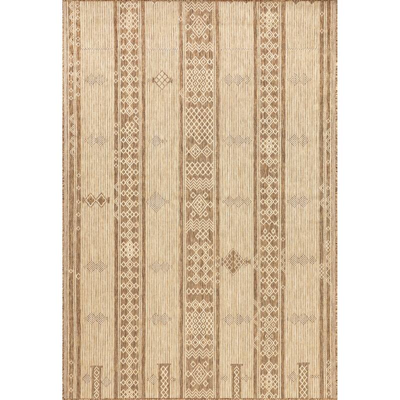 Nuloom Leigh Ethnic Stripes Indoor/Outdoor Area Rug