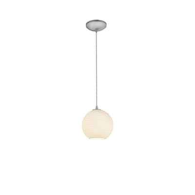 Tom Tom - LED Flush Mount - Bronze Finish - Frosted Glass