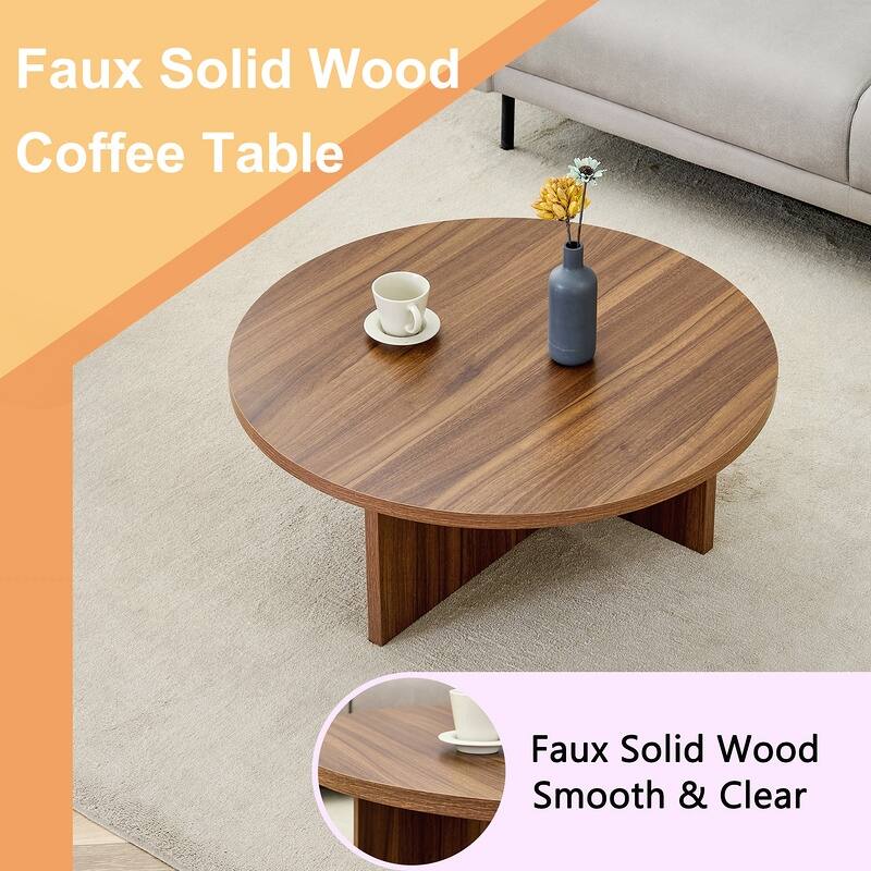 Versatile MDF Round Coffee Table