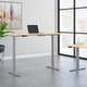 preview thumbnail 62 of 108, Move 60 Series 72W x 30D Height Adjustable Standing Desk Natural Maple/Cool Gray Metallic