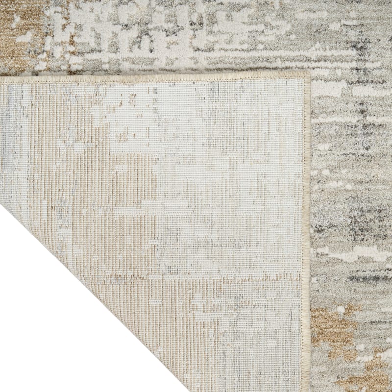 Calvin Klein CK078 Summit Ivory Multicolor Textured Indoor Rug - Ivory Multicolor - 2'2" x 12'