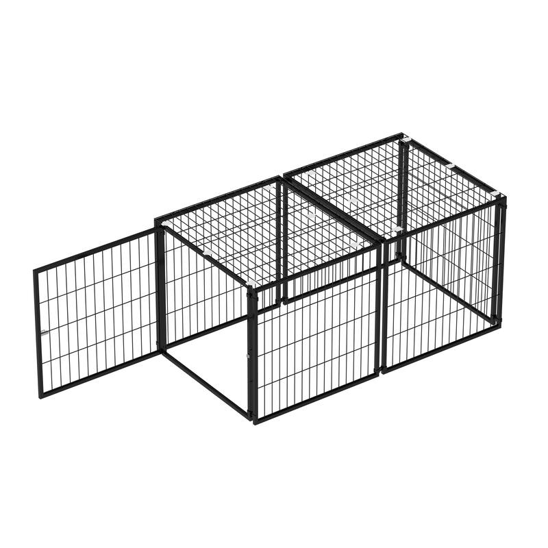 GDF Studio - Weston Large 48" Dog Cage with Top Cover & Heavy Duty Indoor Pet Crate