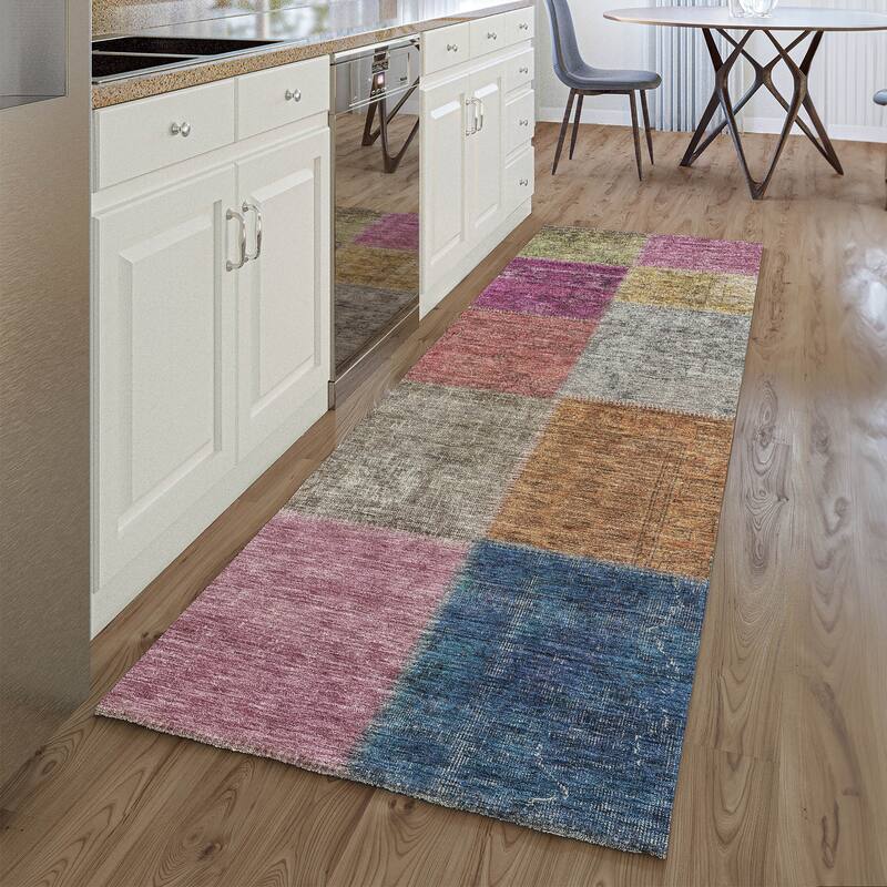 Premium Washable Super Soft Vintage Global Mayfield Rug - Copper - 2' 3" x 7' 6" - Runner