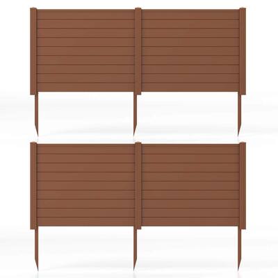 Costway 2/4 Pack 48" x 37.5" Air Conditioner Fence Screen Panel Kit