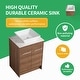 preview thumbnail 63 of 125, BNK 24/36/48/60 Inch Bathroom Vanity with Sink, Freestanding Bathroom Vanity with Soft Close Doors and Adjustable Shelf