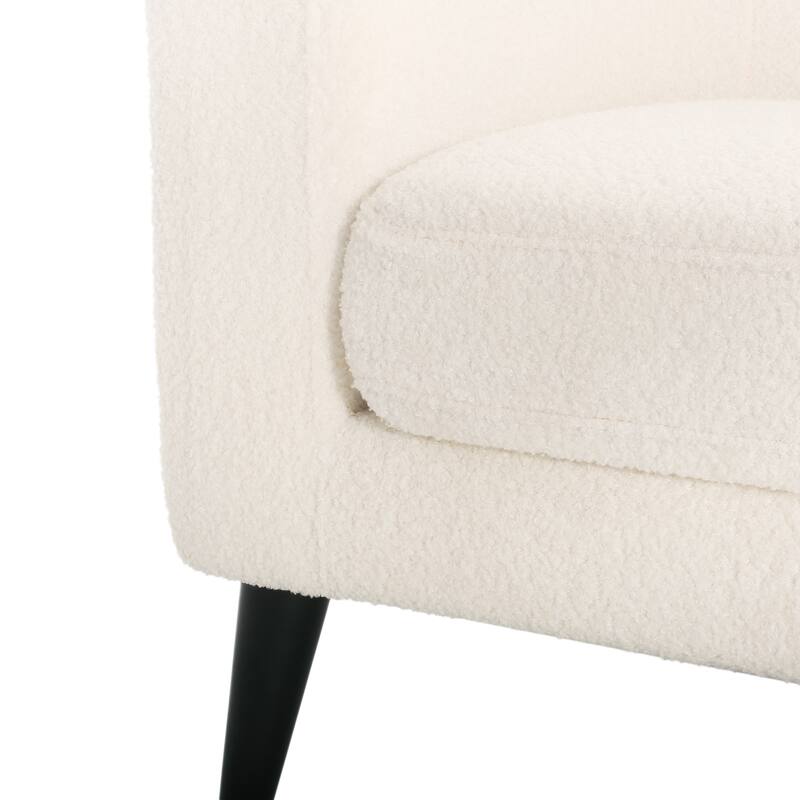 Roomfitters Modern Loveseat Sofa, Upholstered Small Couch for Living Room, Compact Accent Seating