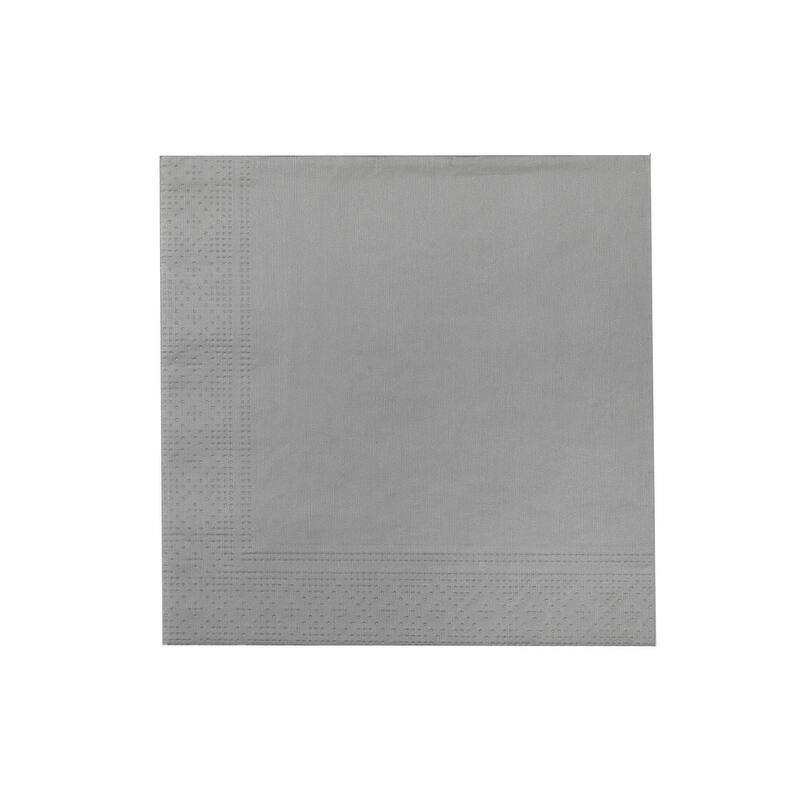 20 Pack Luncheon 3 Ply Napkin (silver) - Set Of 6