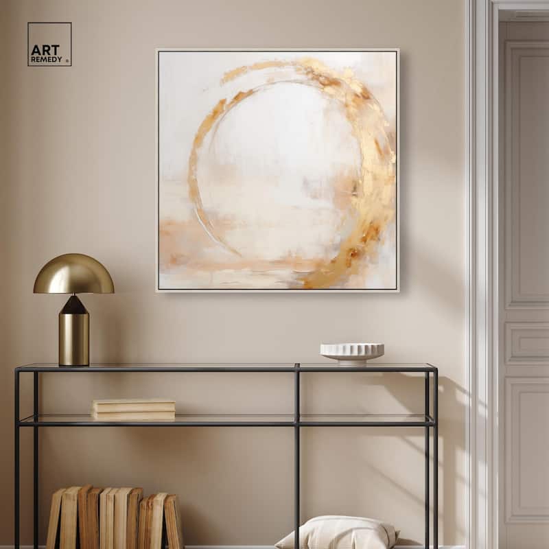 Golden Orb II Canvas by Art Remedy