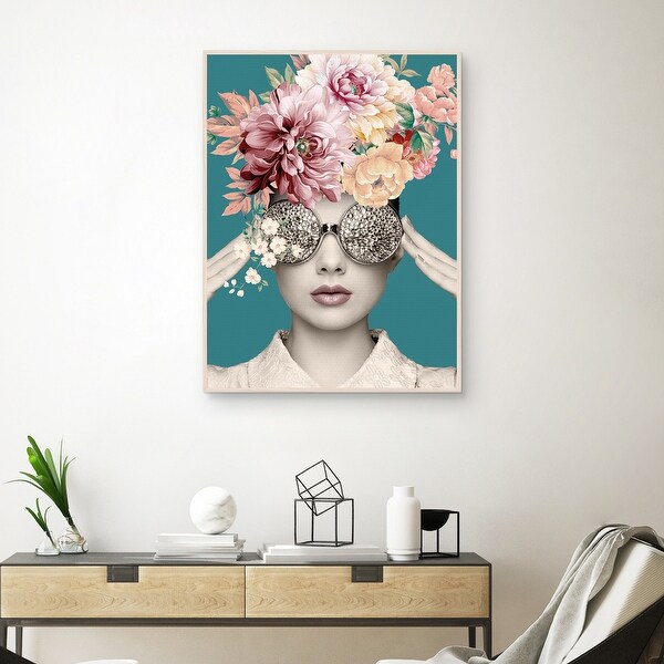 Vogue View I by Belle Maison Framed Canvas Art Print - Bed Bath
