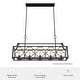 preview thumbnail 17 of 20, Hunter Stone Creek 5-Light Modern Farmhouse Linear Chandelier - Dining Room - Rustic, Transitional