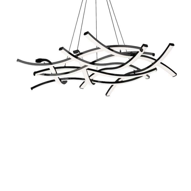 Divergence LED Chandelier - Black - 44