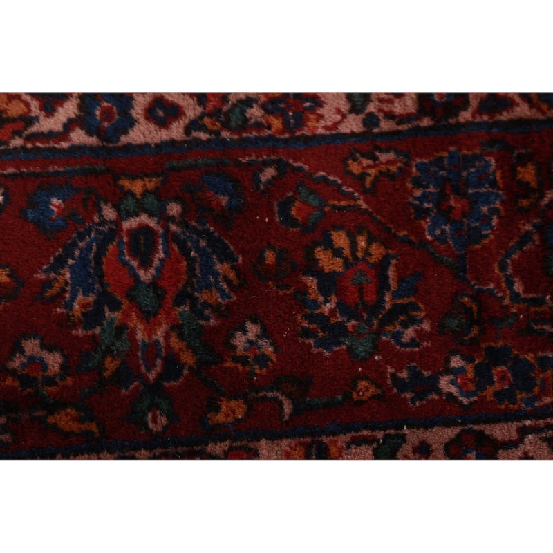 Orange Floral Sparta Turkish Area Rug Hand-Knotted Wool Carpet - 8'10"x 12'10"