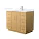 Option Light Oak / White Quartz Top / Brushed Nickel