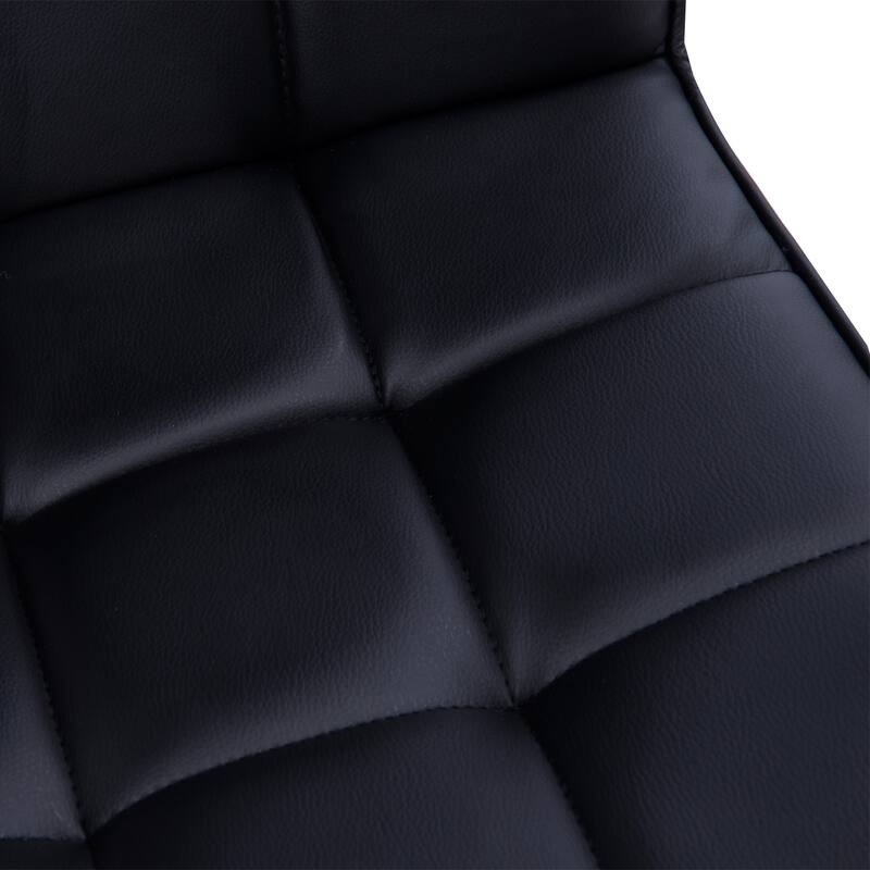 Ergonomic Home Office Chair with Faux Leather Upholstery, Adjustable Height, 360° Swivel, and Back Support