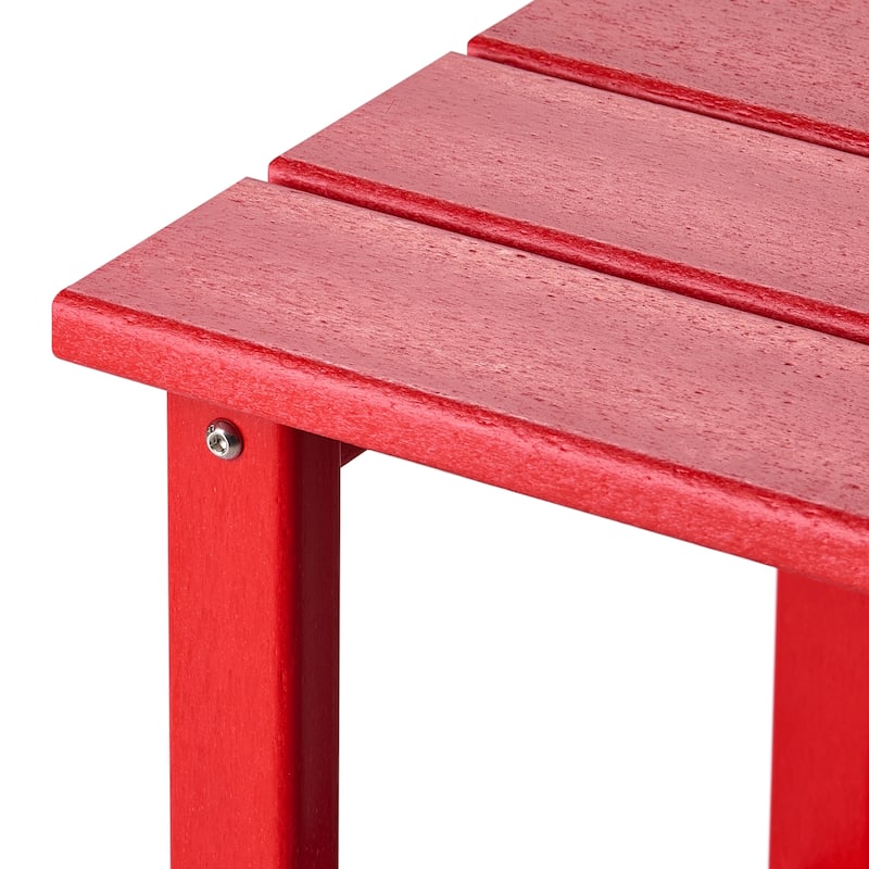 Polytrends Laguna Hdpe All Weather Outdoor Patio Square Side Table