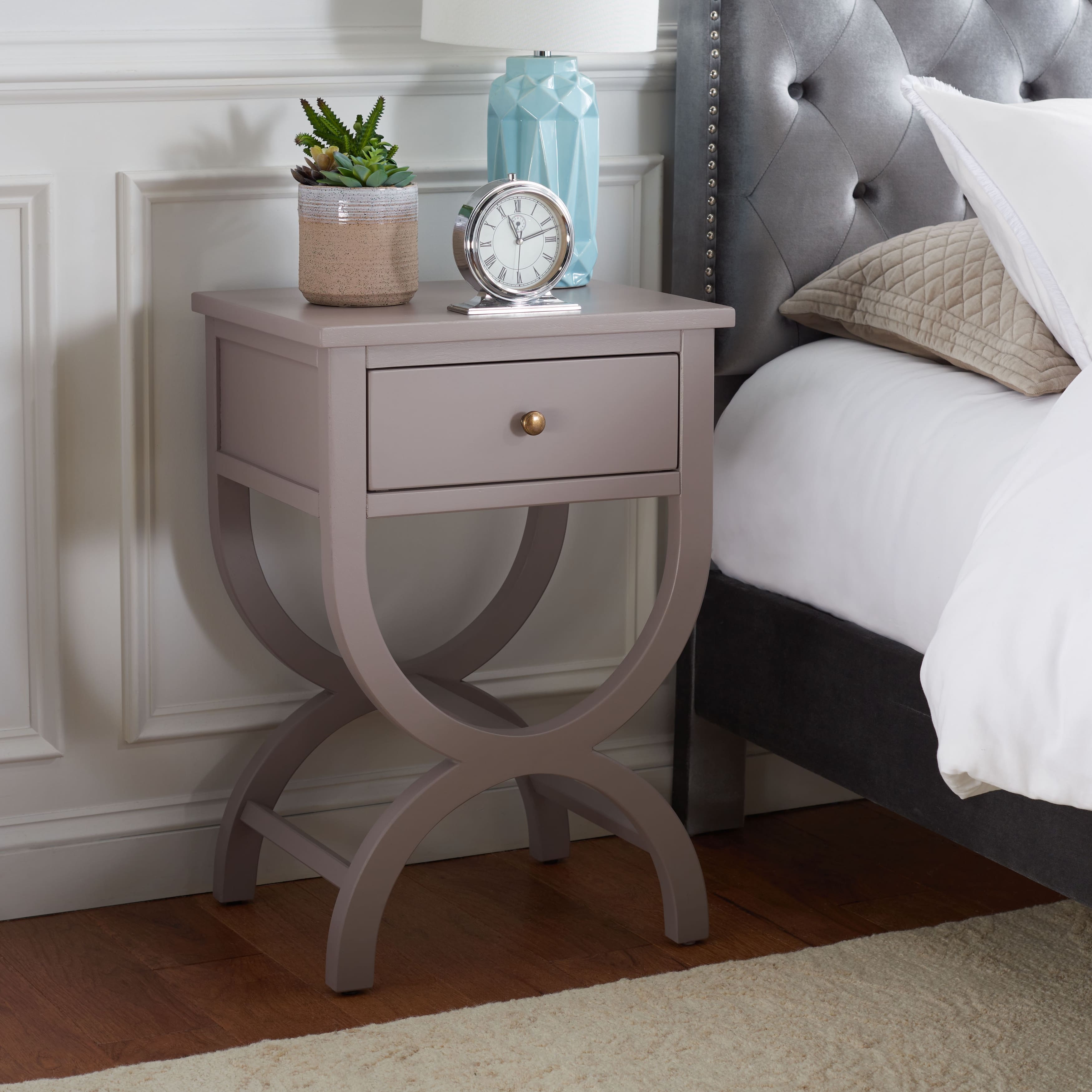 SAFAVIEH Maxine 1Drawer Accent Table Nightstand (Fully Assembled) 18