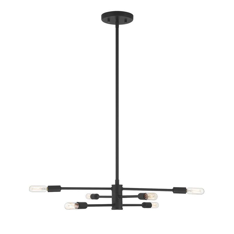 Savoy House Lyrique 6 Light 21.75" Wide 3 Tier Abstract Chandelier