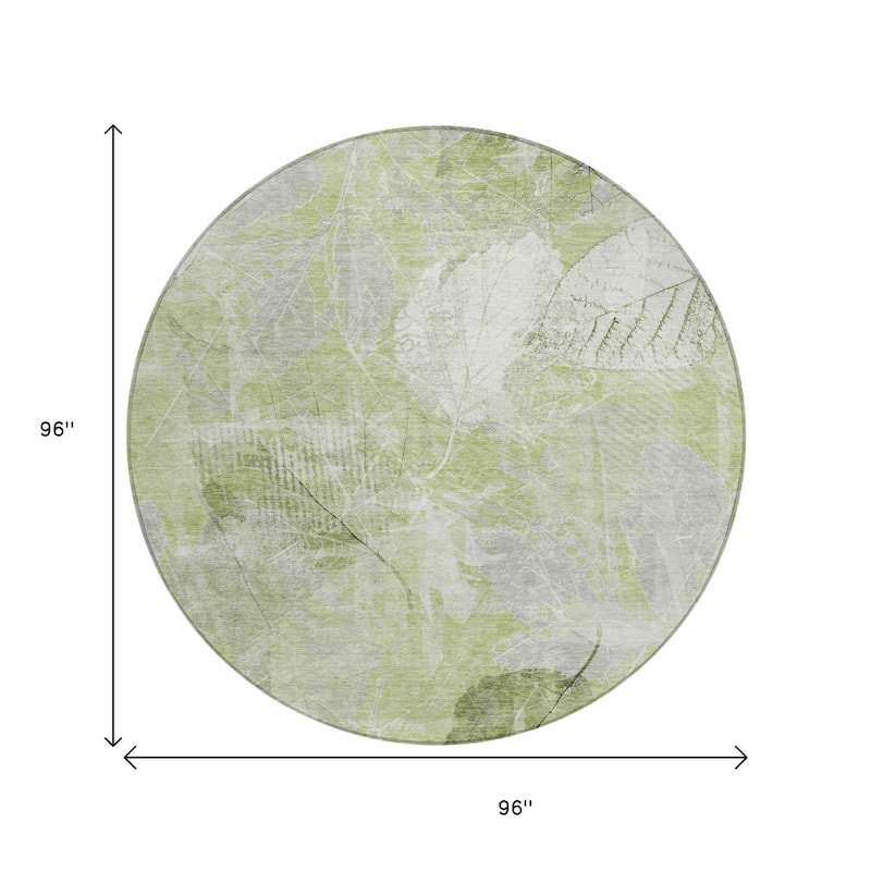 HomeRoots Floral Transitional Rectangle Outdoor Rug