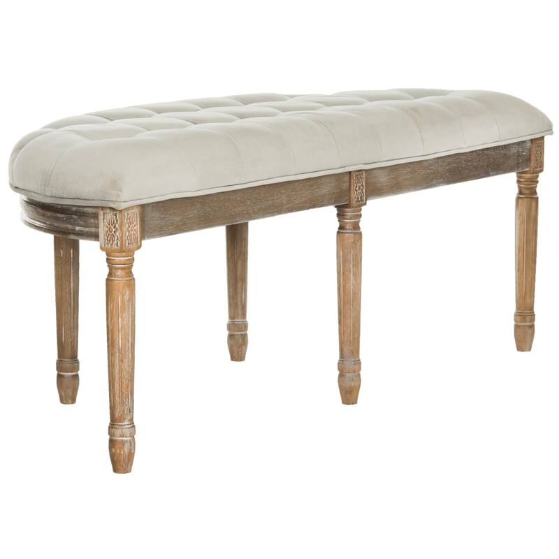 SAFAVIEH Kerasoula Rustic Semi Circle Bench - 50" W x 19.3" D x 19.3" H - 50Wx19Dx19H