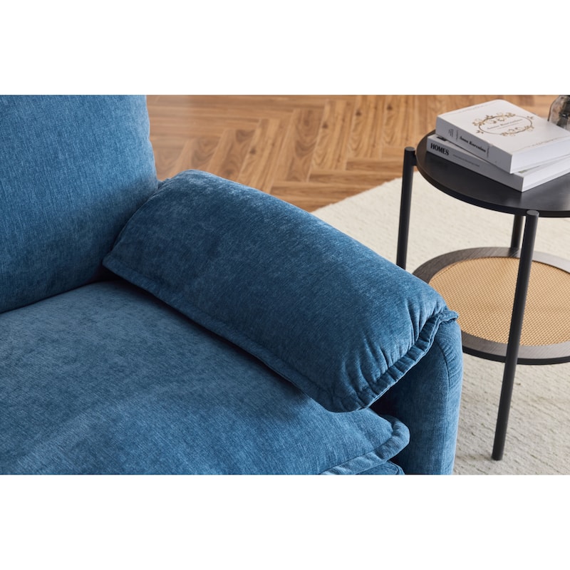 Chenille Oversized Lounge Chair with Thick Cushions and High Back Support Wide Seat
