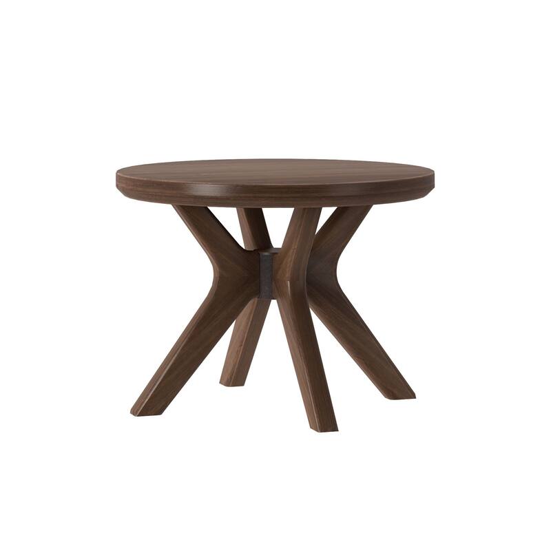 Plank and Beam Verso Round Side Table - 24"