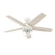 preview thumbnail 6 of 18, Hunter Margo Ceiling Fan w/ LED Light Kit, Handheld Remote - Transitional, Bohemian