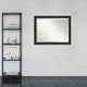 preview thumbnail 7 of 33, Beveled Wood Bathroom Wall Mirror - Rustic Pine Black Frame
