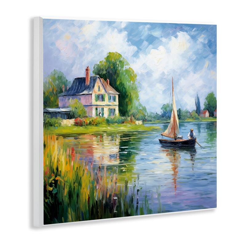 Stupell Boat Drifting Near Shore Wall Plaque Art Design By Heidi Kuntz