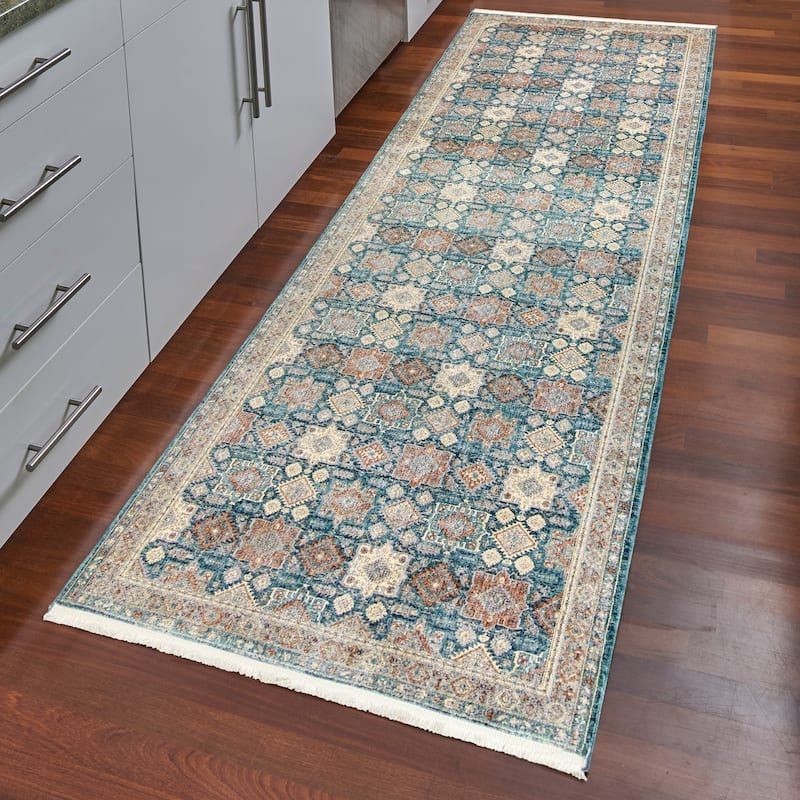 Gertmenian Florance Opulent Traditional/ Modern/ Casual Viscose Acrylic Woven Indoor Quality Area Rug Collection
