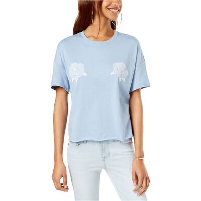 Carbon Copy Womens Embroidered Basic T-Shirt