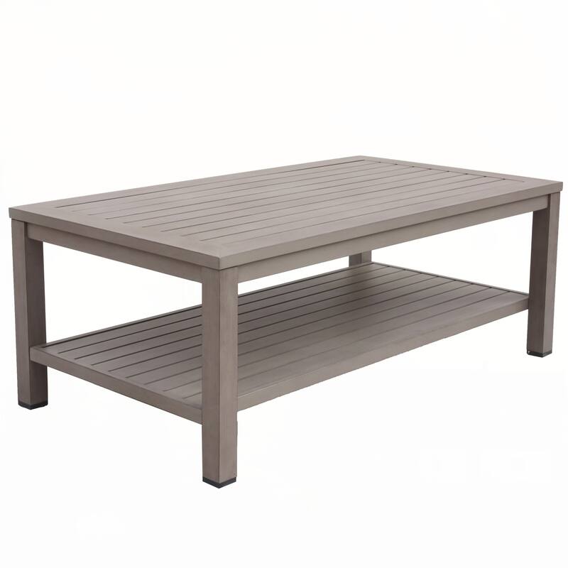 Aluminum Rectangle Coffee Table, Brama