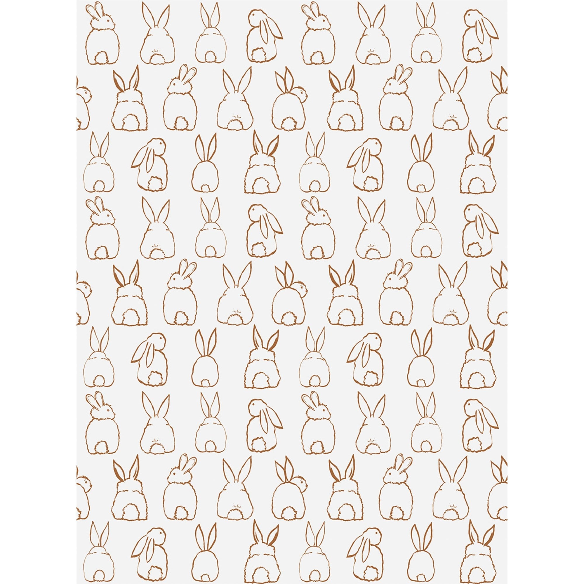 Galerie Wallcoverings Day Dreamers Collection Bunnies 78.7-Inches Wide x 9.3-Feet High 4-Panel Wall Mural