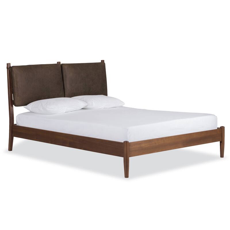 Poly & Bark Truro Bed Frame with Leather Cushions