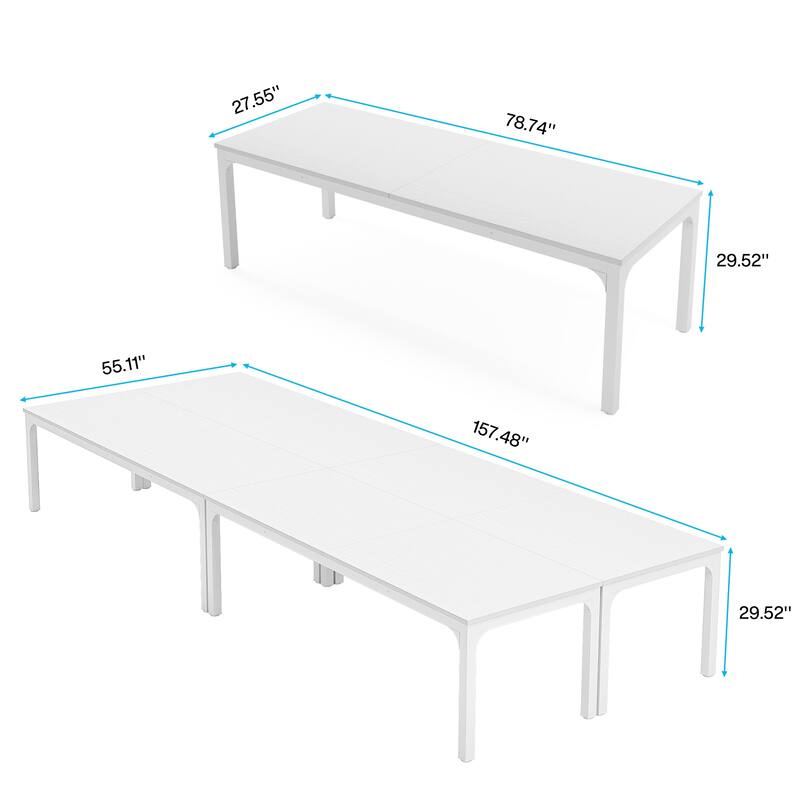 Large Conference Meeting Seminar Business Table for 12-16 Person (Set of 4) - 4PCS