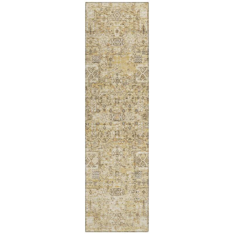 Machine Washable Indoor/ Outdoor Chantille Traditional Vintage Rug