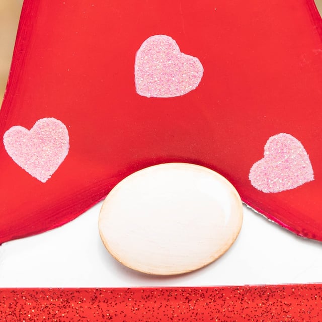 Glitzhome Set of 4 Metal Valentine's LOVE Gnome Yard Stake Hanging Sign