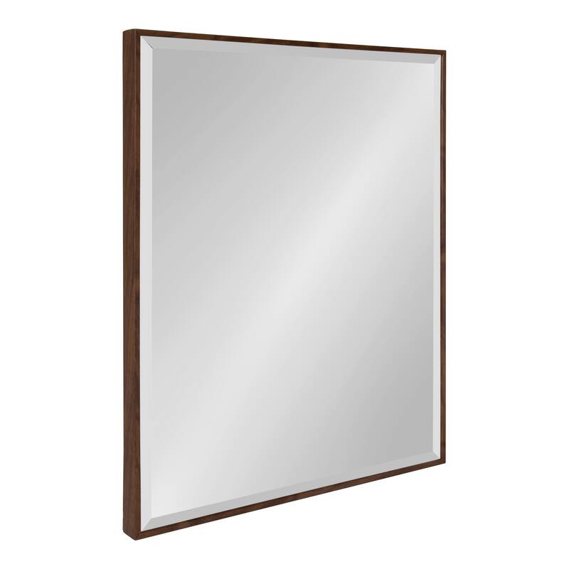 Rhodes Framed Decorative Wall Mirror - 22.75x28.75 - Walnut Brown