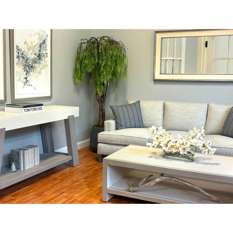 Modern Arrangement with Orchids and Curly Willow