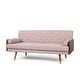 preview thumbnail 3 of 17, Jalon Mid-century Modern Tufted Fabric Sofa by Christopher Knight Home