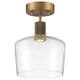Option Antique Brushed Brass / Clear Glass