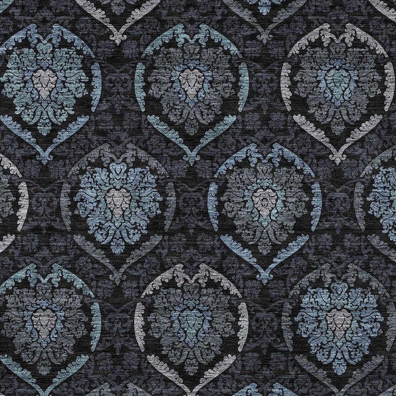 HomeRoots Medallion Transitional Rectangle Outdoor Rug