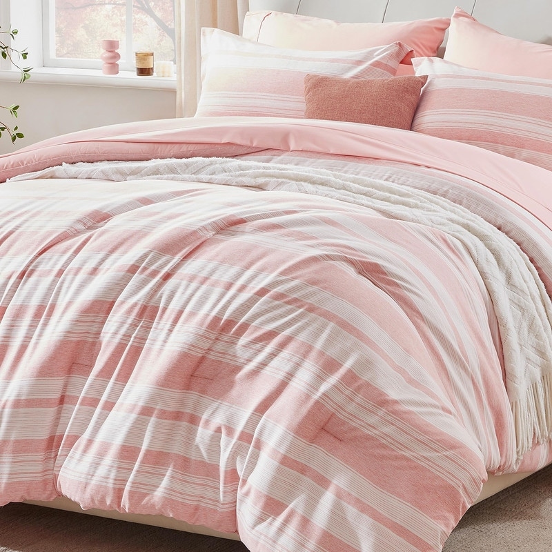 Pink Ruffle Duvet Cover, Fitted Bedding Set, 100% Cotton - On Sale - Bed  Bath & Beyond - 32531445