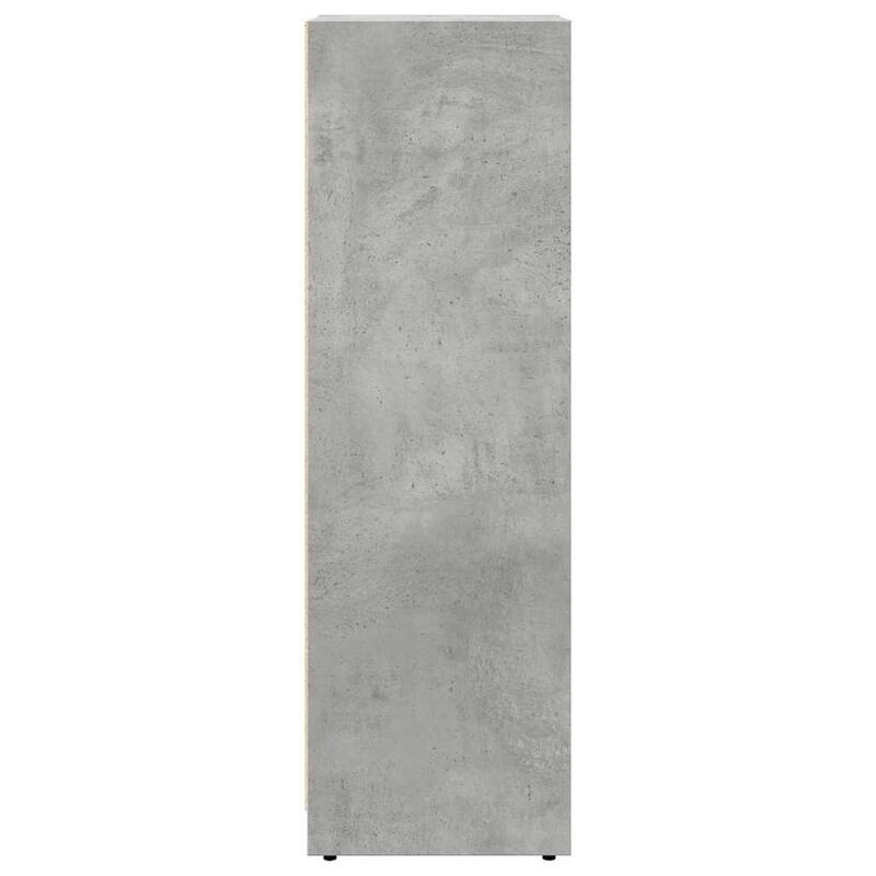 vidaXL Bathroom Cabinet Concrete Grey Engineered Wood Small - 11.8 x 11.8 x 37.4 in
