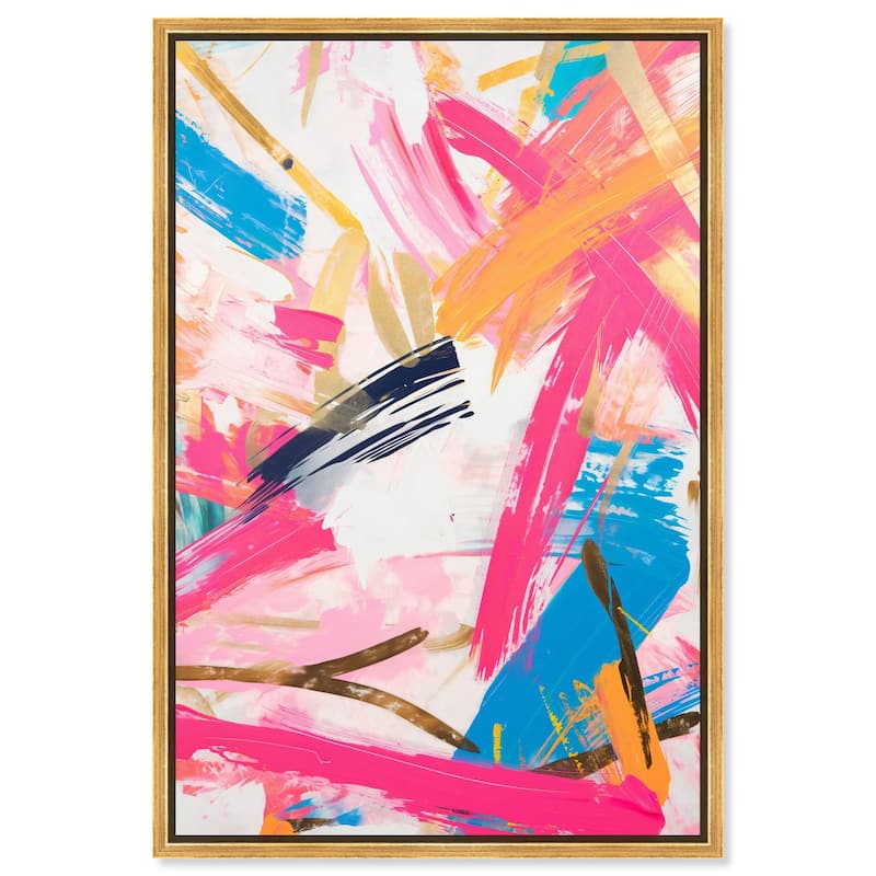 Exuberant Hues IV Canvas by Art Remedy - Gold - 20" x 30"